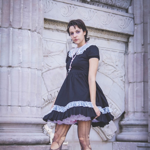 Plus Size White Frilly Dress Etsy