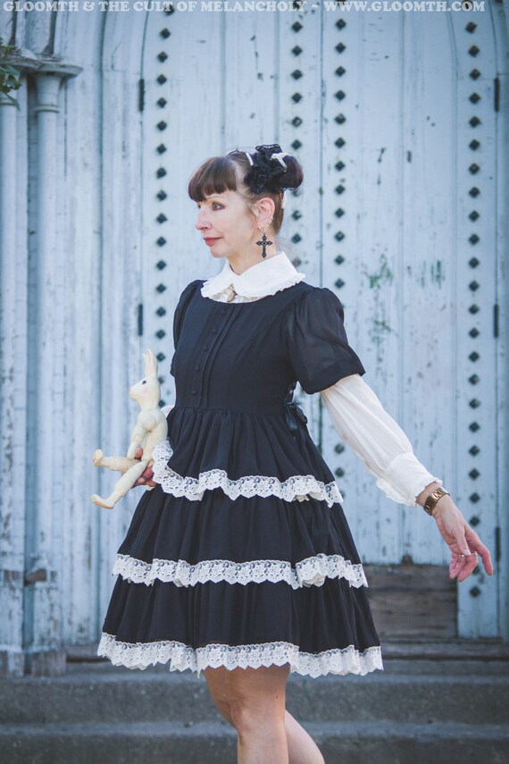 gothic tea party dress Gothic Lolita Tea Party Dress Long Sleeve Overcoat Lolita Dress