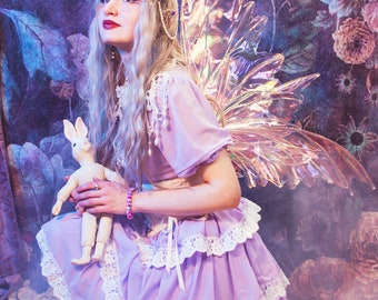 Gloomth Iris Tiered Pastel Purple Chiffon Lolita Dress  Sizes S to 5XL Available