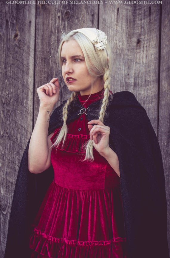 red gothic dress plus size Red Gothic Plus Size Wedding Dress Costume for Women, Size 2X