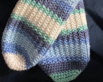 Chaussettes au crochet faites main