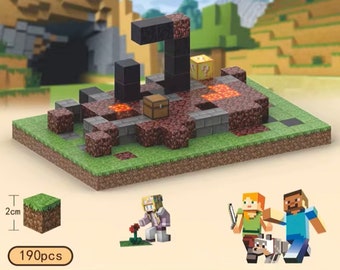 Minecraft Magnetic Building Blocks Abandoned Nether Portal Set *190 Pcs*