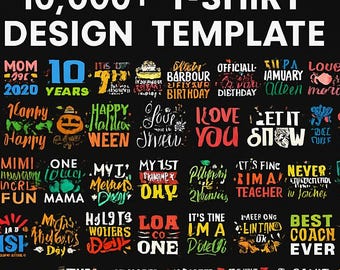 10,000+ T-Shirt Designs Bundle | Digital Download | POD Graphics for Merch, Print-on-Demand & Small Business
