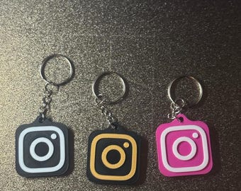 3D Printed NFC Keychain | Instagram Style, Social Media Tag