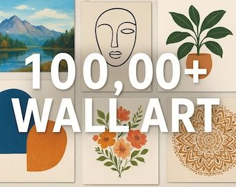Mega Wall Art Bundle – 10,000+ Printable Art Pieces for Home & Office