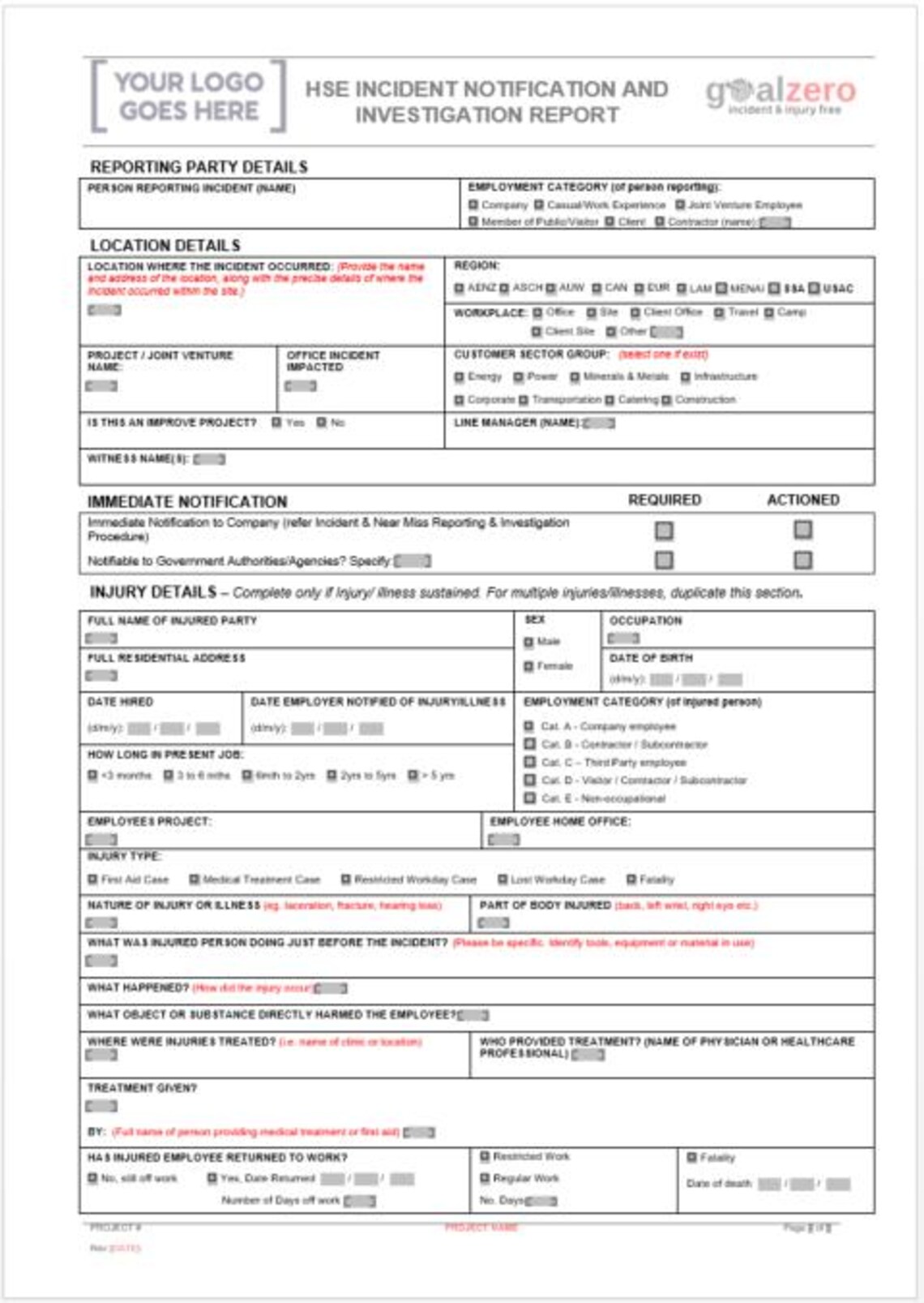 Incident Investigation Report Template + Guideline | Root Cause ...