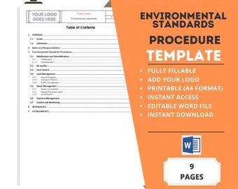 PREMIUM Environmental SOP: Waste Management and ISO 14001 Guide