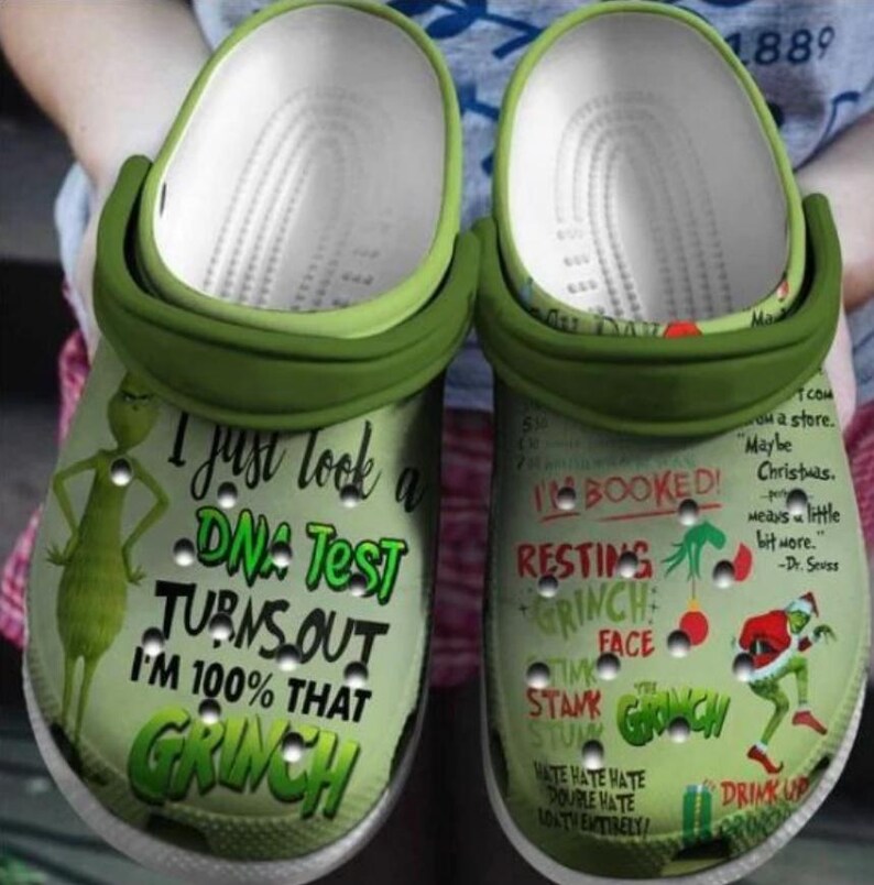Grinch Clogs The Grinch Clogs, the Grinch Gifts, Grinch Summer Crocs, Grinch Clogs ...