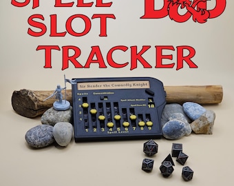 DnD 5e Spell Slot Tracker – Magnetic DnD Spell Slot Counter for Wizards, Clerics & More