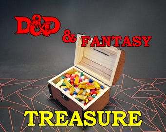 Fantasy RPG Currency Treasures - 3D Printed D&D Inspired Game Tokens: Gold Bars, Gems, Diamonds, Topaz