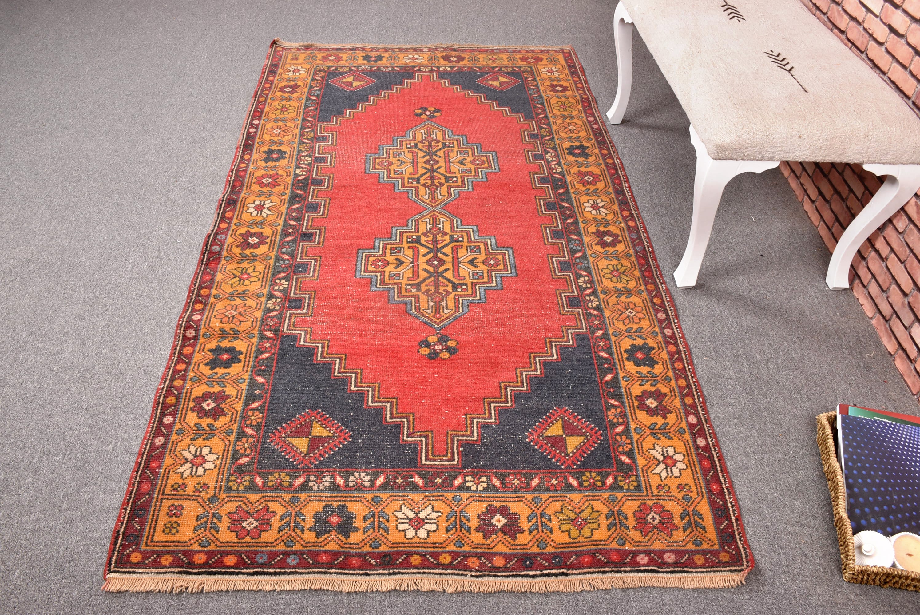 4x7 Area Rugs, Vintage Rug, Turkish Rug, Anatolian Rug, Rugs for