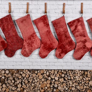 Weihnachtsstrümpfe Weihnachten, Weihnachtsstrümpfe 18x43 cm - Luxus Einzigartiger Strumpf, Familien Set Weihnachtsstrümpfe, Kamin Strumpf,