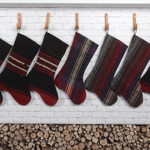 Handmade Christmas Stocking, Antique Rug Stocking, Wholesale Stocking, Woven Stocking, Vintage Kilim Stockings, Christmas Kilim Stockings,