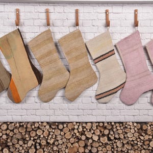 Vintage Stocking, Kilim Christmas Stocking, Luxury Christmas Stocking, Boho Christmas Stocking, Candy Stockings, Wall Hanging Socks,