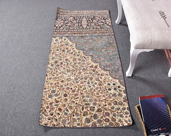 トルコ製ヴィンテージラグ、2x4 小型ラグ、ハンドメイドラグ