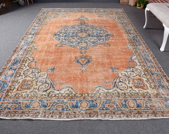 74×180 “Wayward girl”ViNTAGE TURKiSH RUG 7765 Oushak Weigerah Antique Turkish Rug 4'5