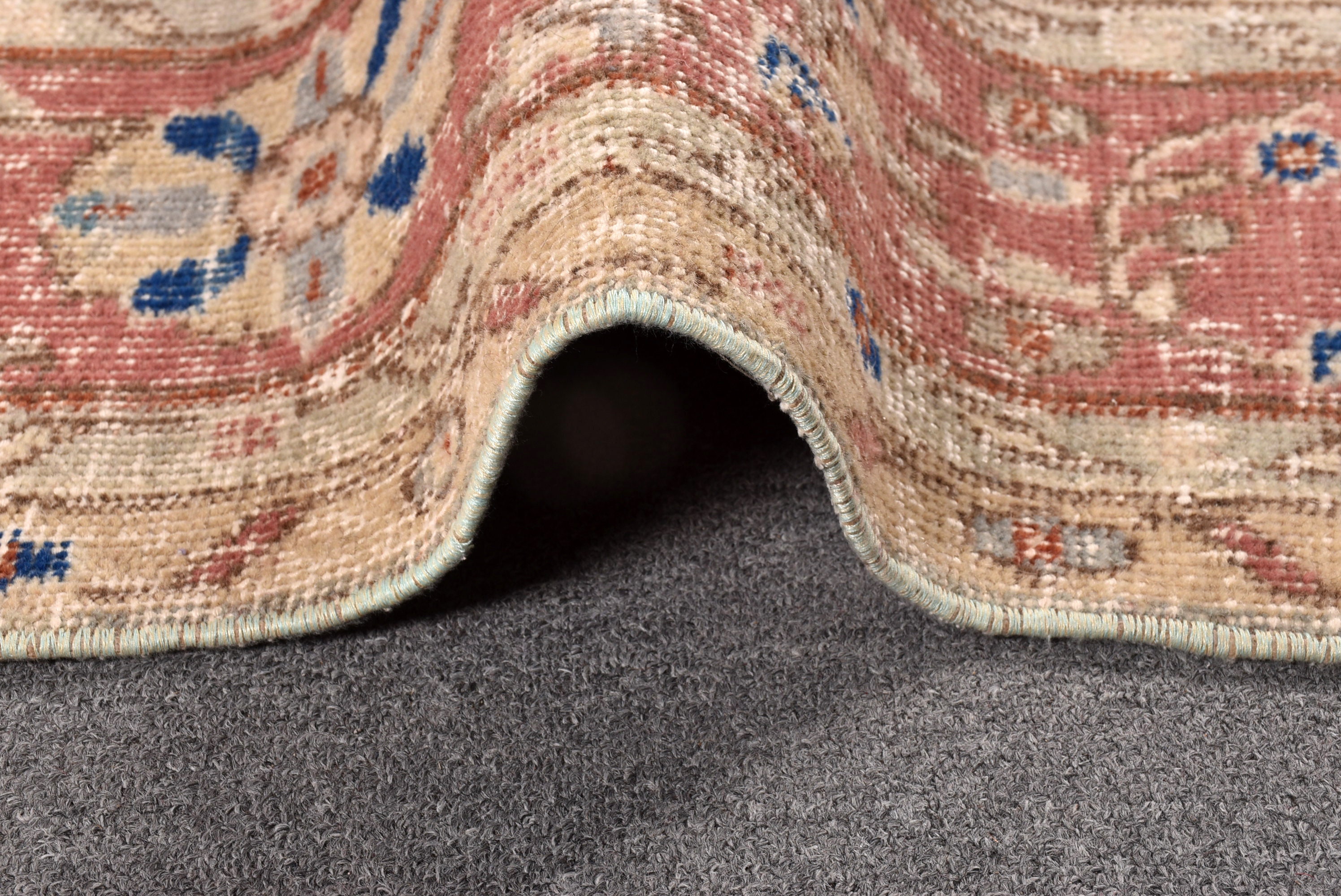 トルコラグ、ヴィンテージラグ、7x10インチの大型ラグ、アンティーク