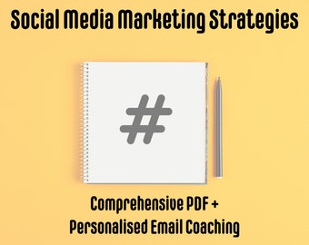 Guida PDF completa sulle strategie di marketing sui social media + Coaching via e-mail personalizzato illimitato