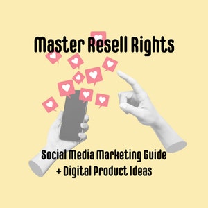 Social Media Marketing Ratgeber und 300 Digitale Produktideen mit Master Resellig