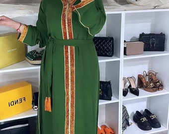 Marokkanisches Kleid, Sommerkleid , Kaftan, Arabisch Abaya, Dubai Kleid, Djellaba