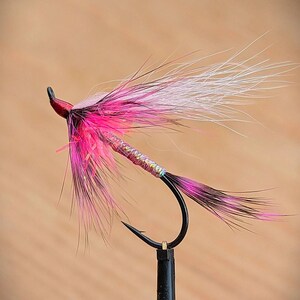 Salmon River Rajah - Pink.  Steelhead and Salmon fly. Great Gift for Anglers & Fishing Memorabilia Collectors.