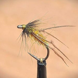 Hopper Coo Dung (CF) Mouche noyée pour la truite et l'ombre. Motif rivière / loch très efficace.