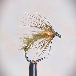 When All Else Fails (WAEF) - OLIVE (CF) Midge Wet Fly / Nymph For Trout and Grayling. Great Gift for Anglers & Fishing enthusiasts.