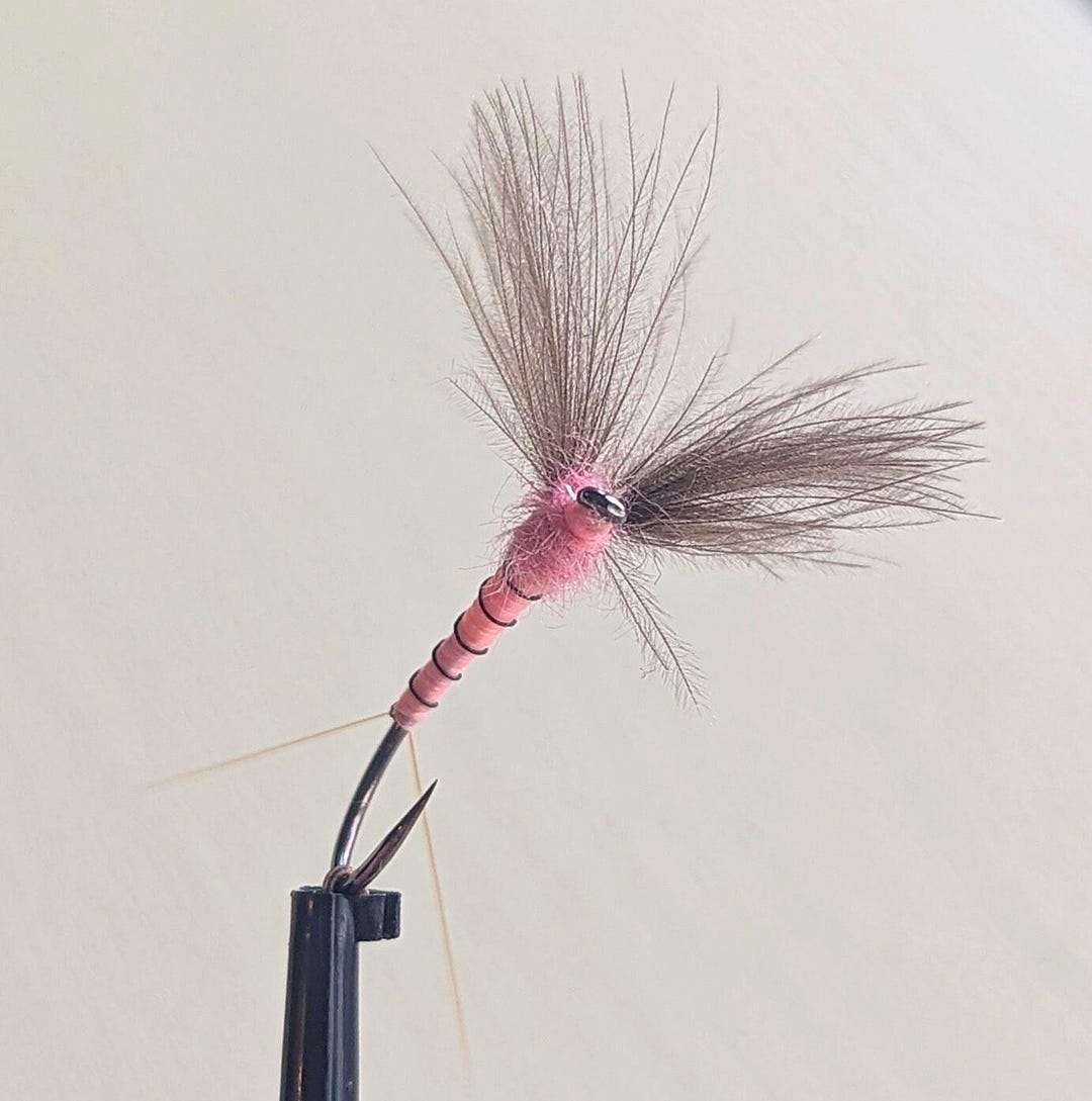 Pink Cdc Mayfly Pink (CDC) (CF) Dry Fly for Trout and Grayling. Versatile Eye ...