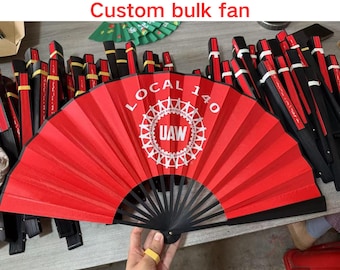 Custom Bulk Clacking Fans, Custom photo/Text Hand Fans, Bulk Folding Wedding fan, Personalized Folding Fan for festival, summer fan