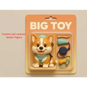 Custom 3D Pet Cartoon Portrait, Personalized 3D printed dog cat cartoon Figurines, Custom 3D Print Your Pet from photo,  pet gifts
