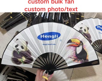 Custom paper fan for concert, custom double side clack fan, Designed text/photo on hand fan, bulk wedding fan, Festival Hand Fan, bulk price