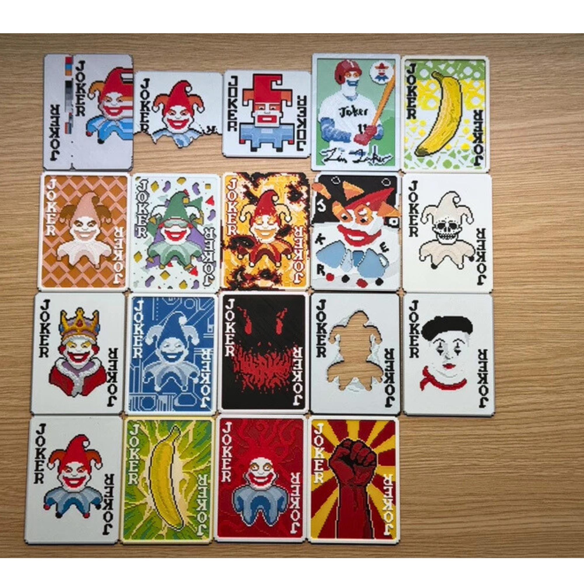 3D Printed Balatro Joker Physical Cards, Availble for Pendant