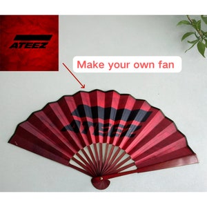 Custom your own Folding Hand Fan, Custom text and photo Festival Rave Favour Bamboo Fan,Personalized wedding Handheld fan in bulk,summer fan