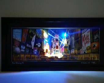 Now Showing#2 Broadway Show 3D Paper-sculpture Framed Art, Large