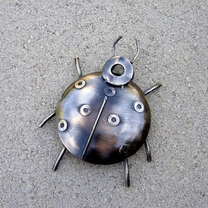 LADY BUG Metal Sculpture Paper Weight
