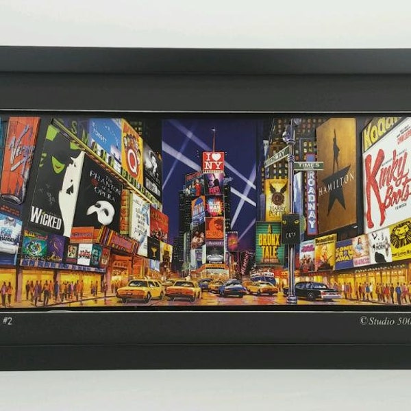 Ahora en cartelera #2 Espectáculo de Broadway Escultura de papel, pequeña