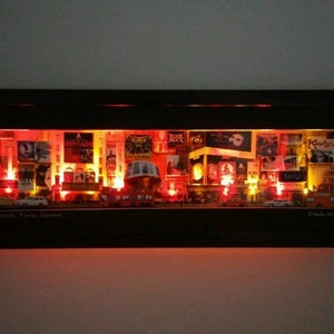 3D paper-cut sculpture framed art with LED. 42nd Street, NYC image 6