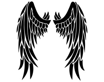 Angel Wings Vektor SVG, Bundle Layered SVG, cricut, cut files, layered digital vector file, Logo