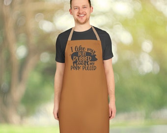 I Like My Butt Rubbed, Father's Day Gift for Him, BBQ Grill Gift, Husband Gift, Dad Gift for Father's Day, Grilling Apron, Birthday