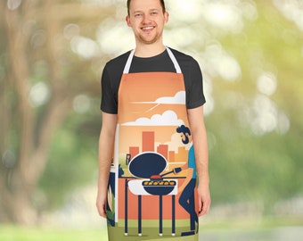 Dad Grilling, Father's Day Gift for Him, BBQ Grill Gift, Husband Father's Day Gift, Dad Gift for Father's Day, Grilling Apron, Birthday