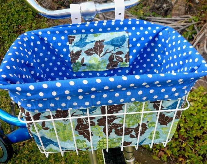 Bike Basket Liner I Know Why the Blue Bird Sings Etsy