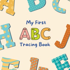 Hojas de trabajo de trazado del abecedario para niños / Práctica del alfabeto y reconocimiento de letras / Hojas de trabajo preescolares - Práctica de escritura a mano (PDF)