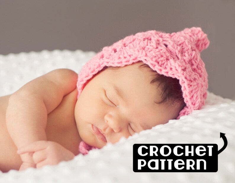 PDF Pixie Hat Crochet Pattern Newborn to 3 Months Hat Baby - Etsy