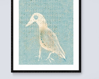 Seagull framed art print