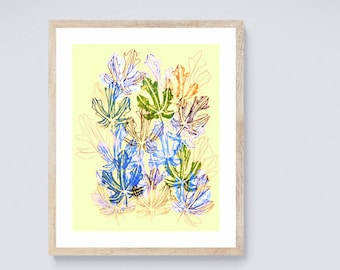 Autumn Leaves framed art print