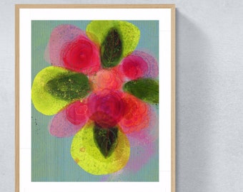 Bouquet framed art print