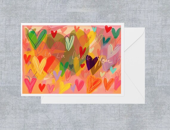 Hearty A6 blank greeting card
