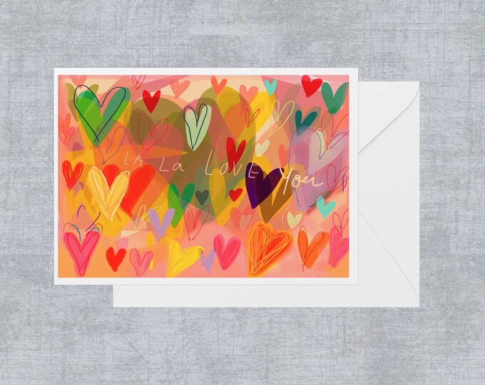 Hearty A6 blank greeting card