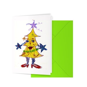 Miss Chriss Durcheinander leere A6 Grußkarte, für Weihnachten, Geburtstag oder Feier, Digitaldruck von original Kunstreproduktion auf recyceltem Karton