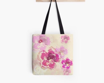 Hibiscus floral Tote bag